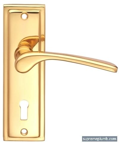 Roma Lever Lock Polished Brass